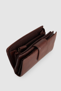 Leather Large Tab Wallet
