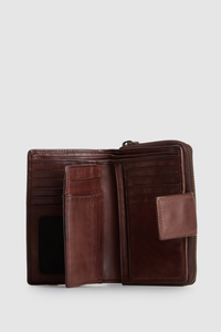 Leather Medium Tab Wallet