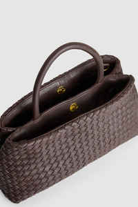 Margo Leather Weave Tote Bag
