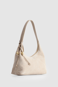 Nina Leather Suede Hobo Bag