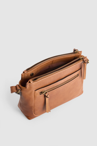Cora Leather Crossbody Bag