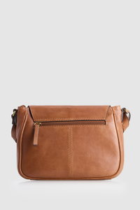 Cora Leather Flap Crossbody Bag