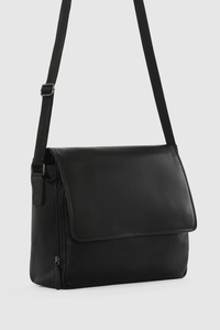 Zack Leather EW Satchel