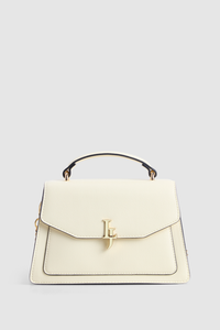 Enamel Logo Top Handle Bag