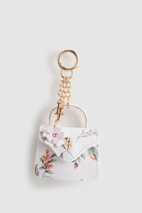 Floral Mini Bag Charm