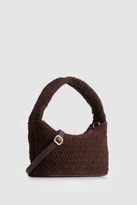 Nina Leather Weave Shoulder Bag