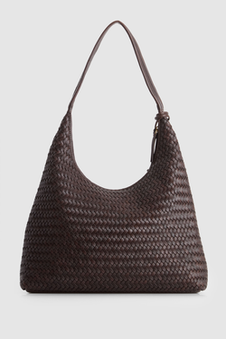 Nina Leather Weave Hobo Bag