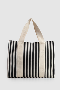 Beach Stripe Canvas Tote Bag