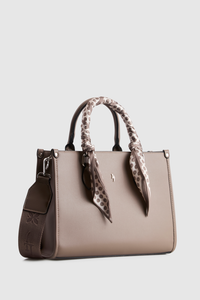 Small Tote Bag With Scarf