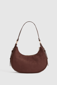 Sophia Vegan Suede Shoulder Bag