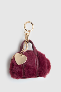 Fur Bowler Bag Charm