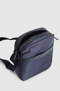 Finn Nylon/Leather Trim NS Satchel