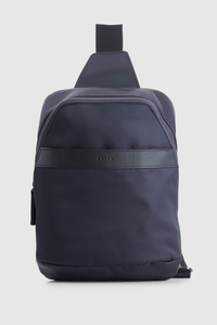 Finn Nylon/Leather Trim Sling Bag