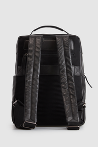 Dominic Leather Weave Backpack