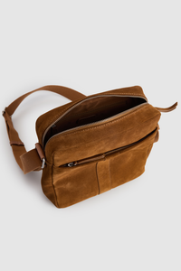 Harris Suede Large NS Satchel