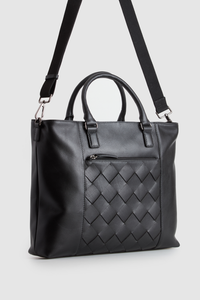 Dominic Leather Weave Tote Bag