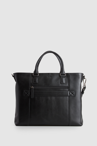 Dominic Leather Weave Tote Bag