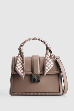 Scarf Top Handle Bag