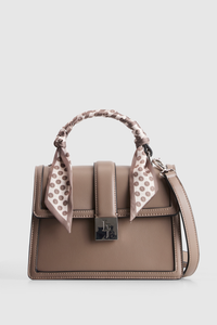 Scarf Top Handle Bag