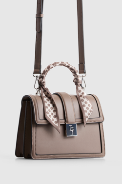 Scarf Top Handle Bag