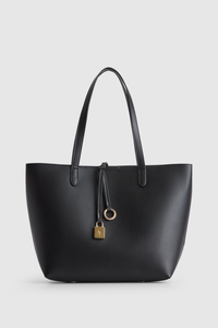 Charm Detail Shopper Tote