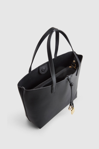 Charm Detail Shopper Tote