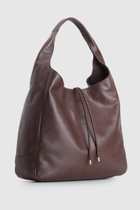 Emmy Leather Large Hobo Bag