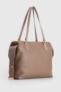 Clover Leather Work Tote Bag