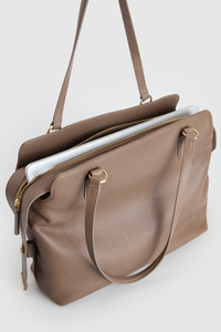 Clover Leather Work Tote Bag