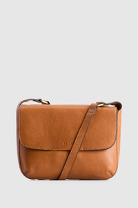 Sofia Leather Flap Crossbody Bag
