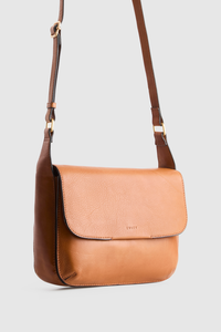 Sofia Leather Flap Crossbody Bag