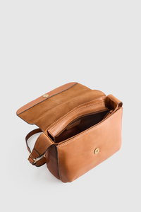 Sofia Leather Flap Crossbody Bag