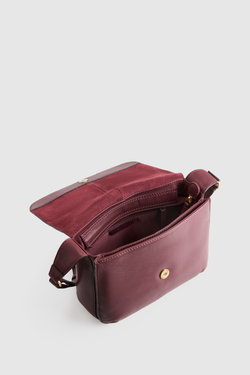 Sofia Leather Flap Crossbody Bag