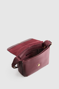 Sofia Leather Flap Crossbody Bag