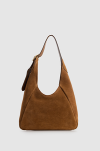 Alexa Leather Small Suede Hobo Bag