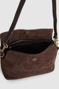 Clara Suede Leather Grab Bag