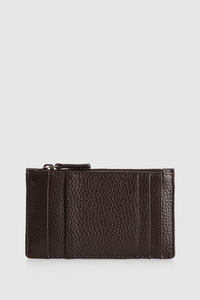Ellis Leather Zip Card Holder