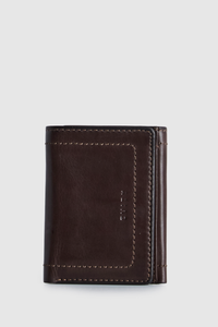 RFID Caleb Leather Trifold Wallet