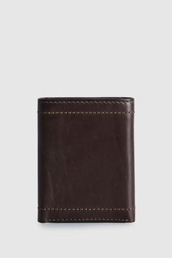 RFID Caleb Leather Trifold Wallet