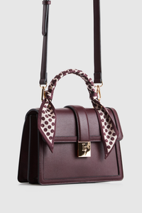 Scarf Top Handle Bag