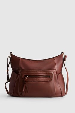 Carrie Leather Crossbody Bag