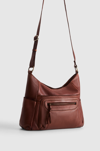 Carrie Leather Crossbody Bag