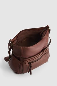 Carrie Leather Crossbody Bag