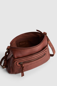Carrie Leather Crossbody Bag