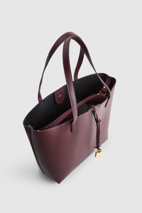 Charm Detail Shopper Tote