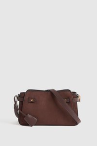 Faux Suede Crossbody