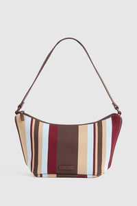 Immy Stripe Slouchy Shoulder Bag