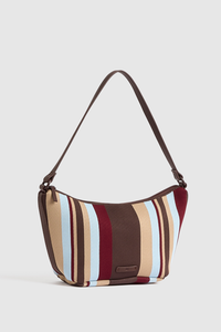 Immy Stripe Slouchy Shoulder Bag