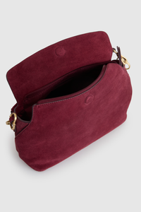 Clara Suede Leather Grab Bag