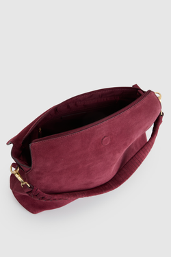 Clara Large Suede Leather Shoulder